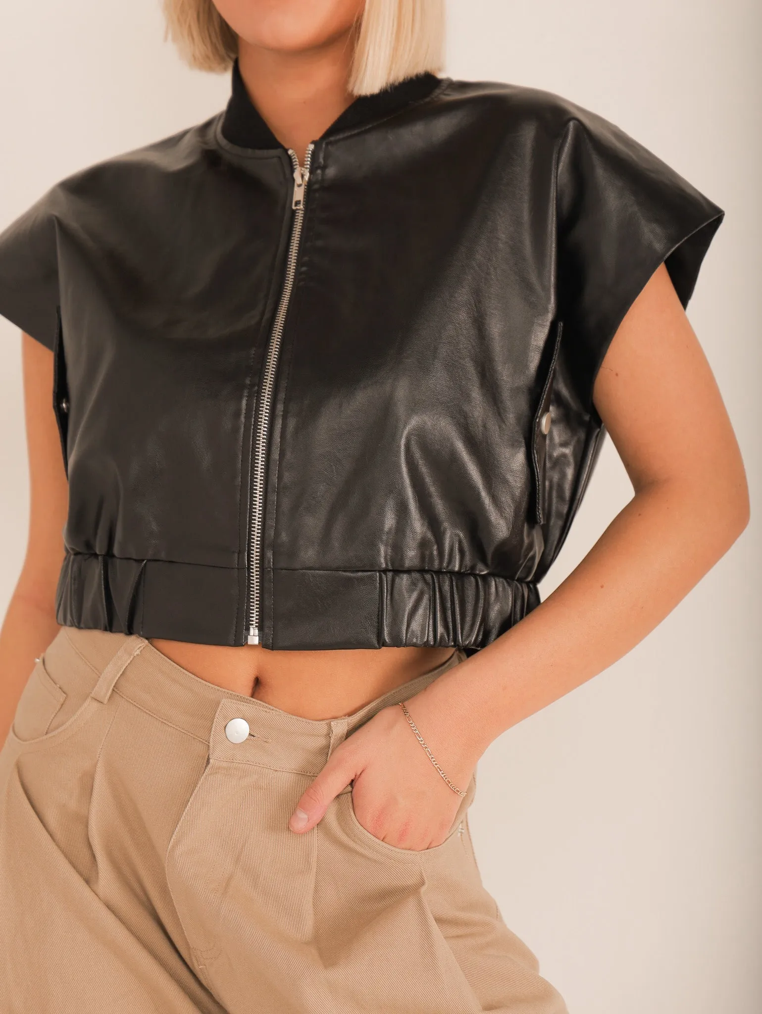 Luca Crop Short Sleeve Jacket