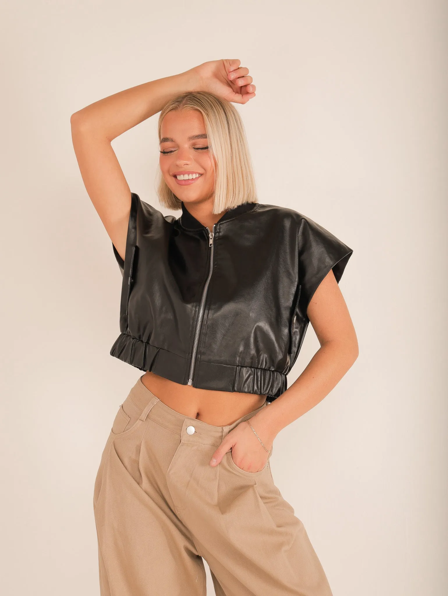 Luca Crop Short Sleeve Jacket