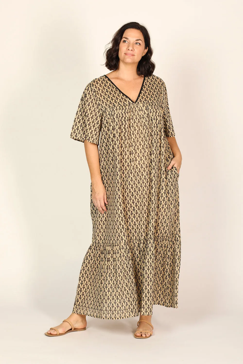 Lydia Maxi Dress in Woodlet