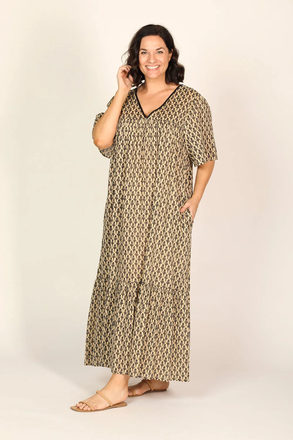 Lydia Maxi Dress in Woodlet