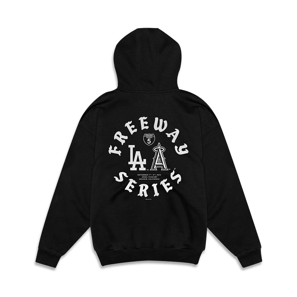 New Era MLB Freeway Series Oversize Hoodie Los Angeles Dodgers X Los Angeles Angels Black