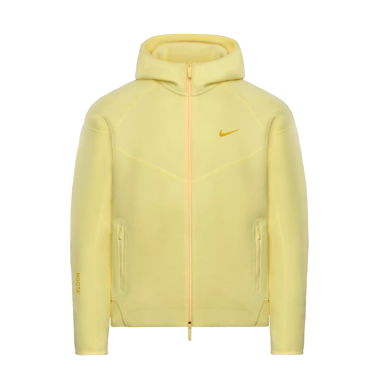 Nike x Nocta Tech Fleece Full Zip Hoodie 'Citron Tint'