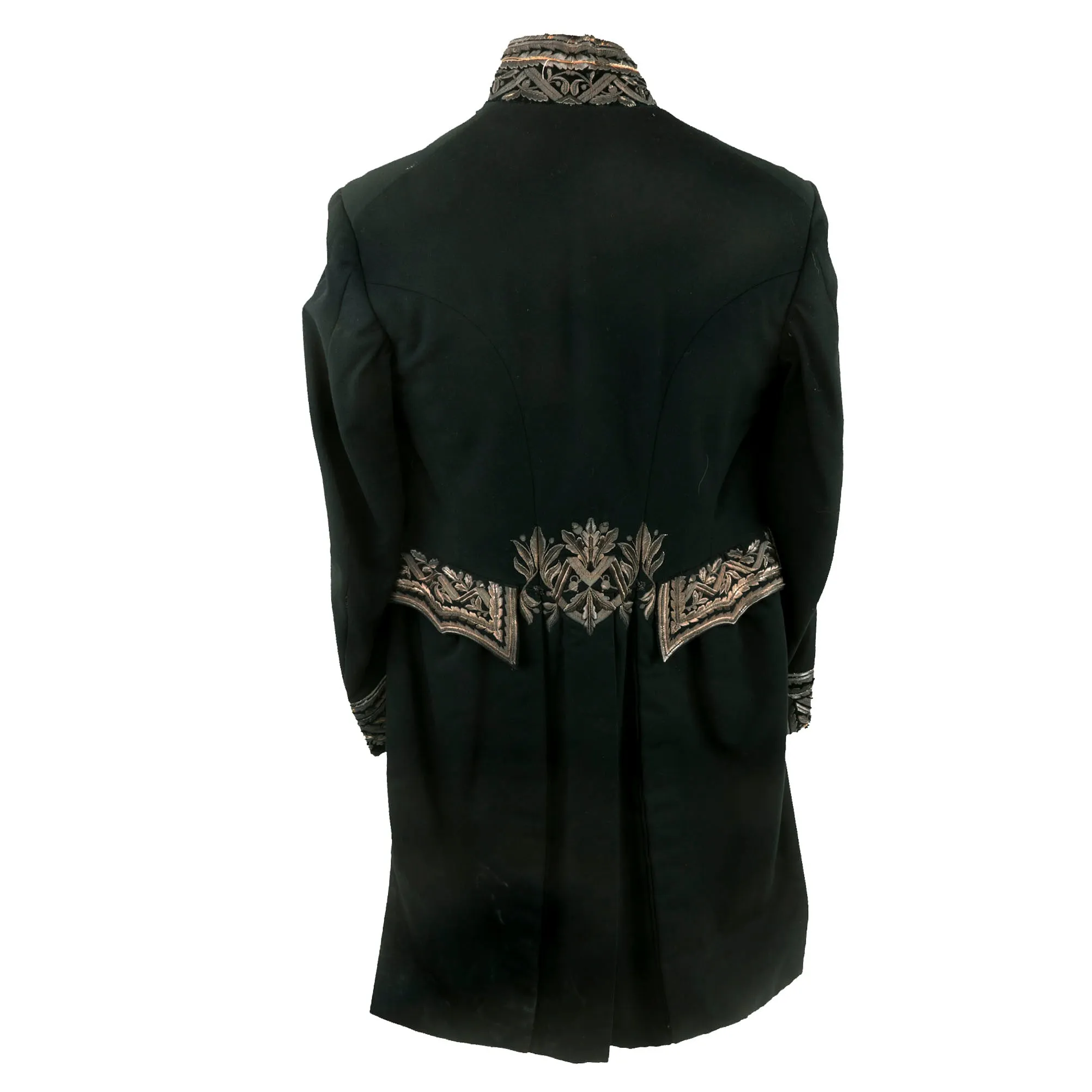 Original Austrian Pre - WWI Era Named Diplomatic Uniform Tailcoat by Moritz Tiller of Vienna - Dated 1909