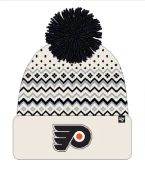 Philadelphia Flyers Women's Natural Elsa Knit Hat with Pom