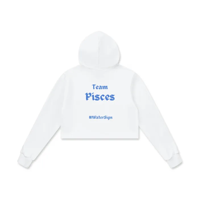 Pisces Cotton Cropped Hoodie