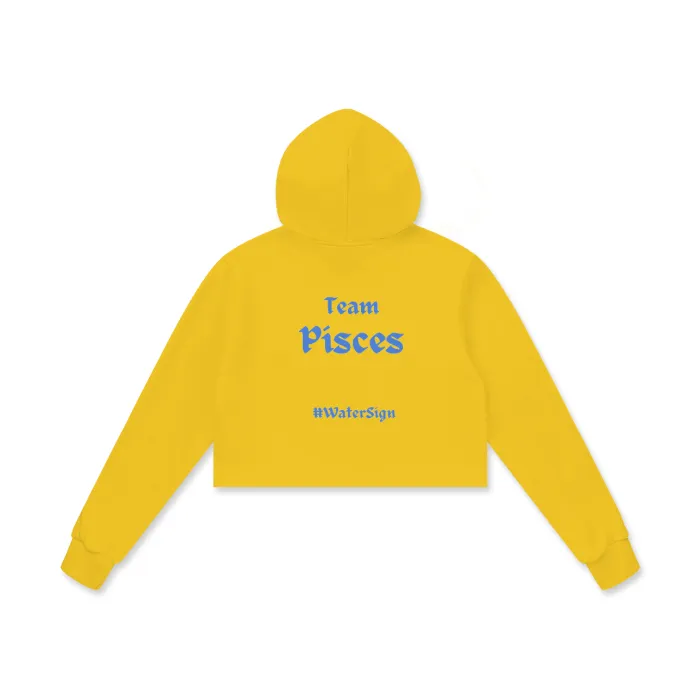 Pisces Cotton Cropped Hoodie