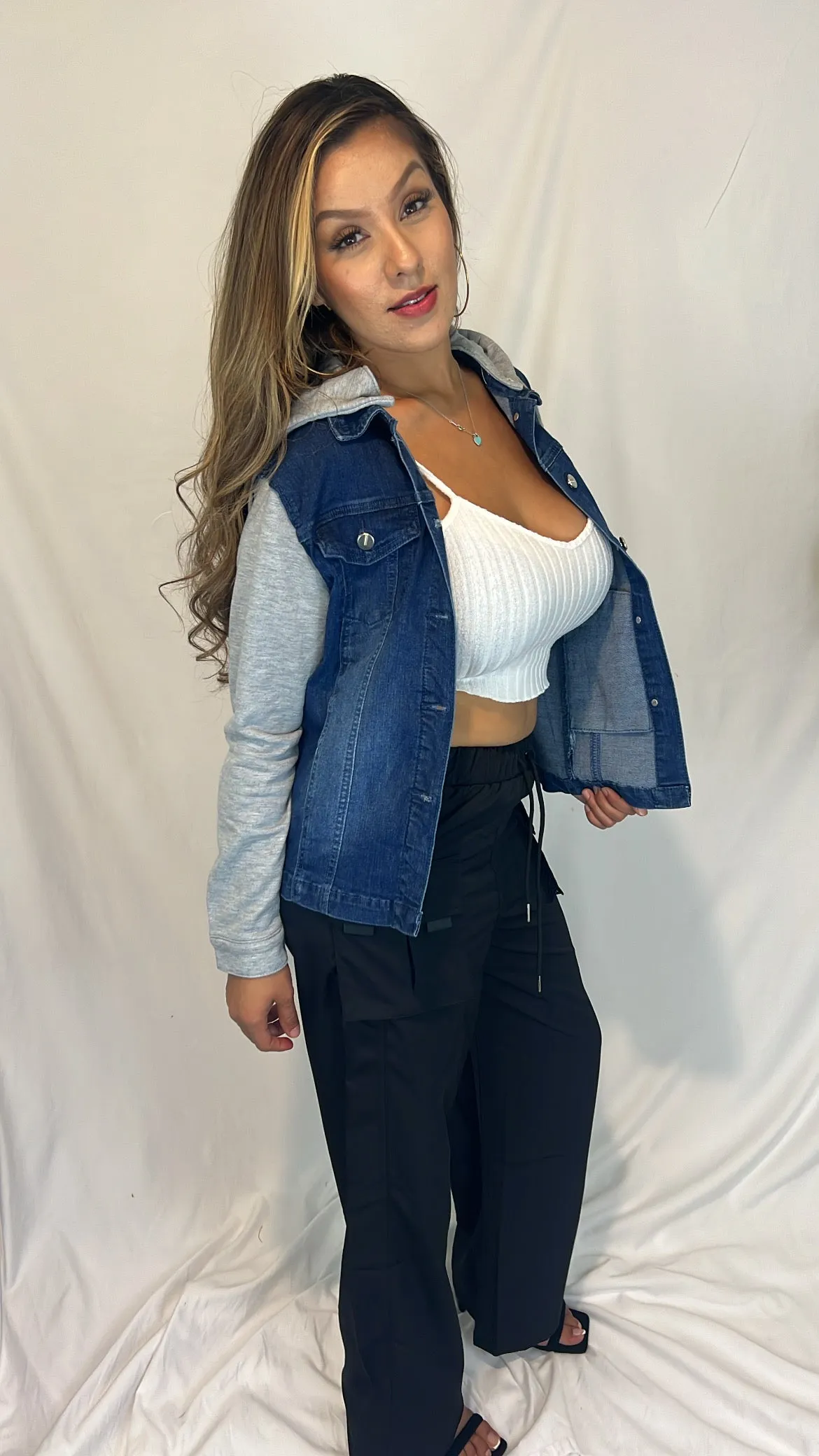 Pretty Hood Jean Jacket