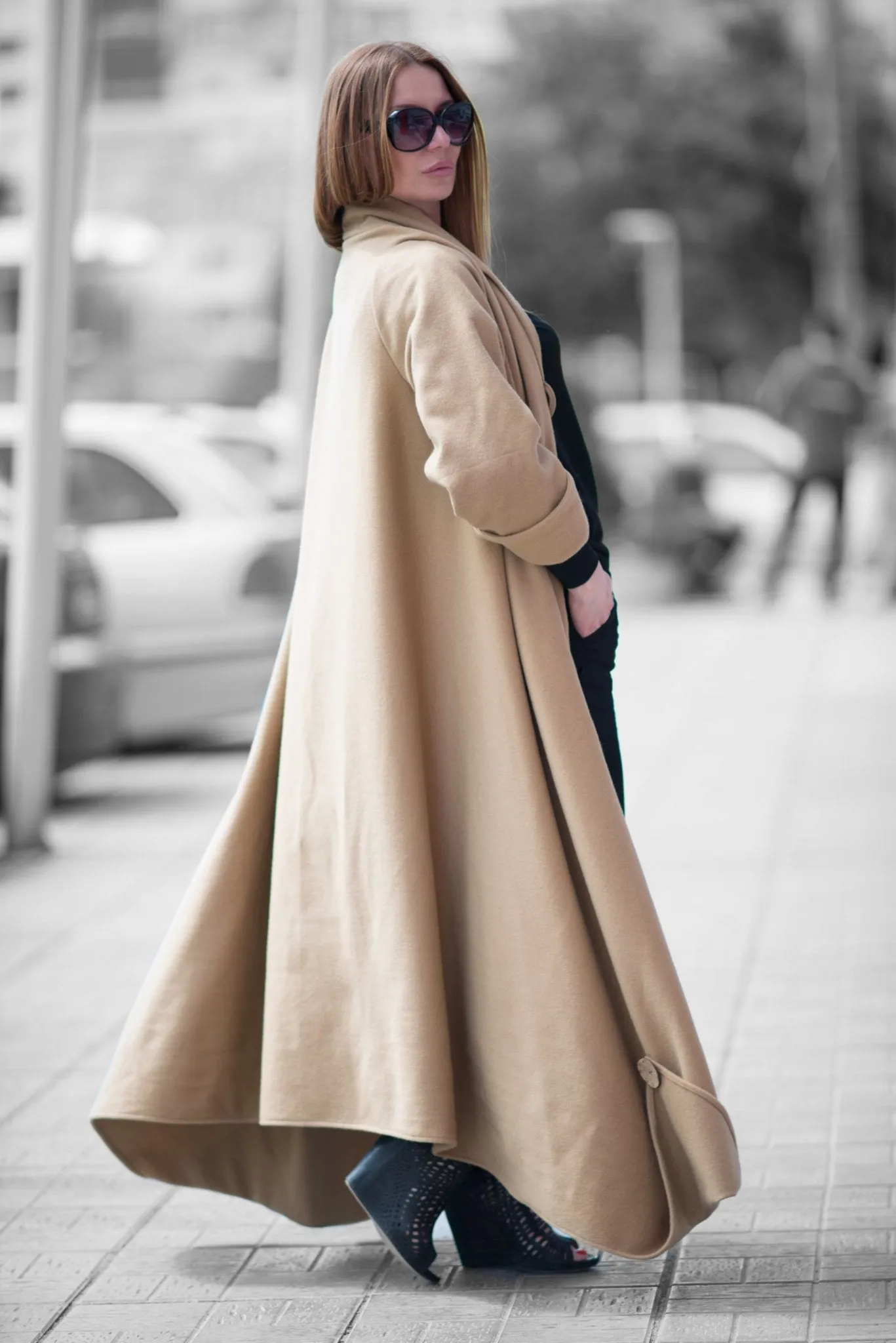 RENATA Autumn Camel Coat