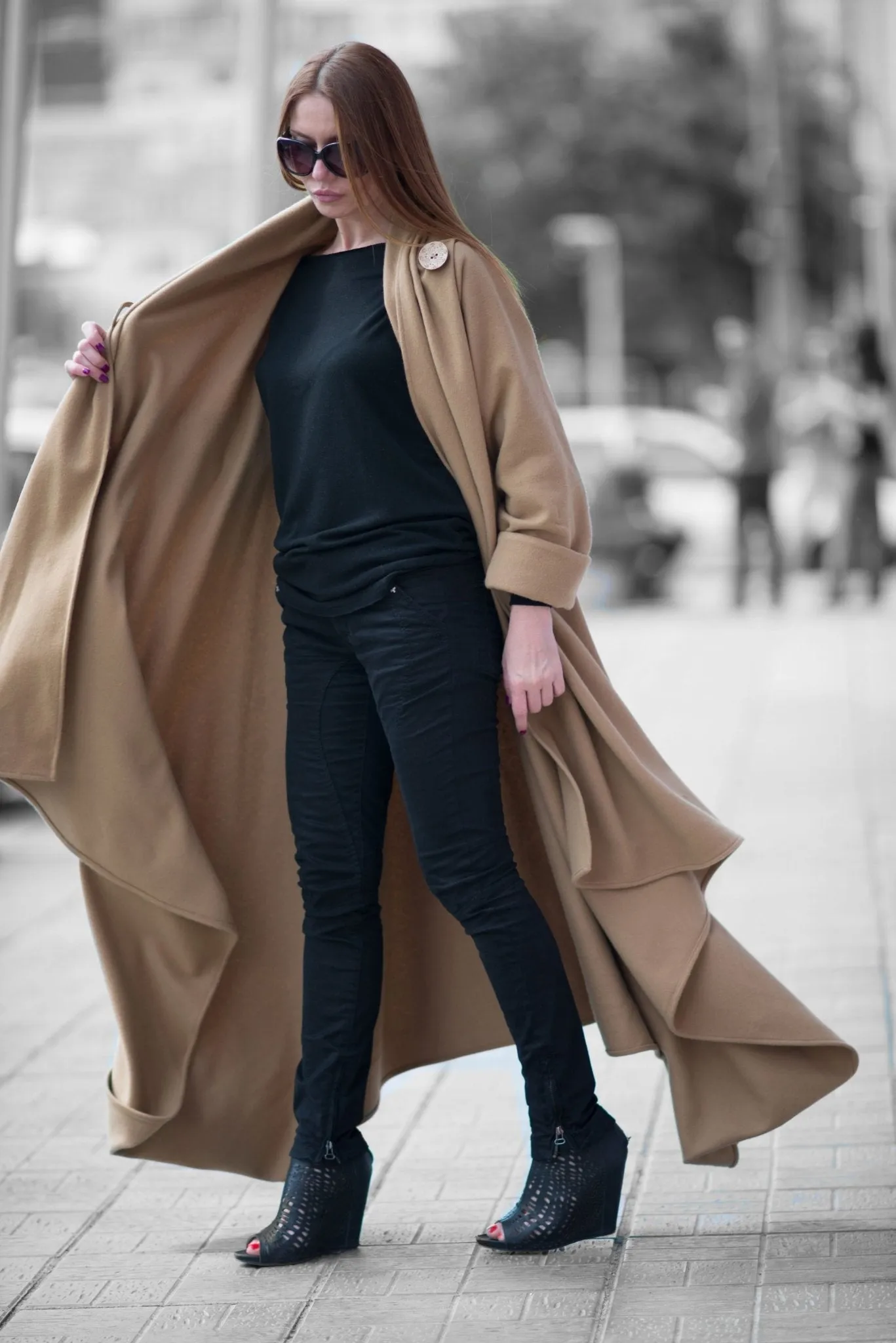 RENATA Autumn Camel Coat