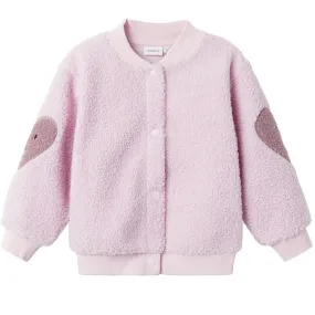 Roze teddy vest Sandy