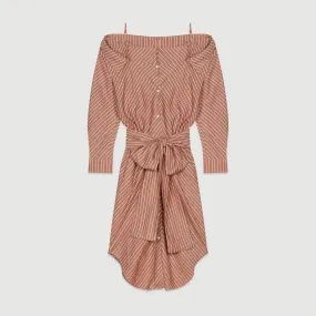 Shirt Dress With Belt - Terracota