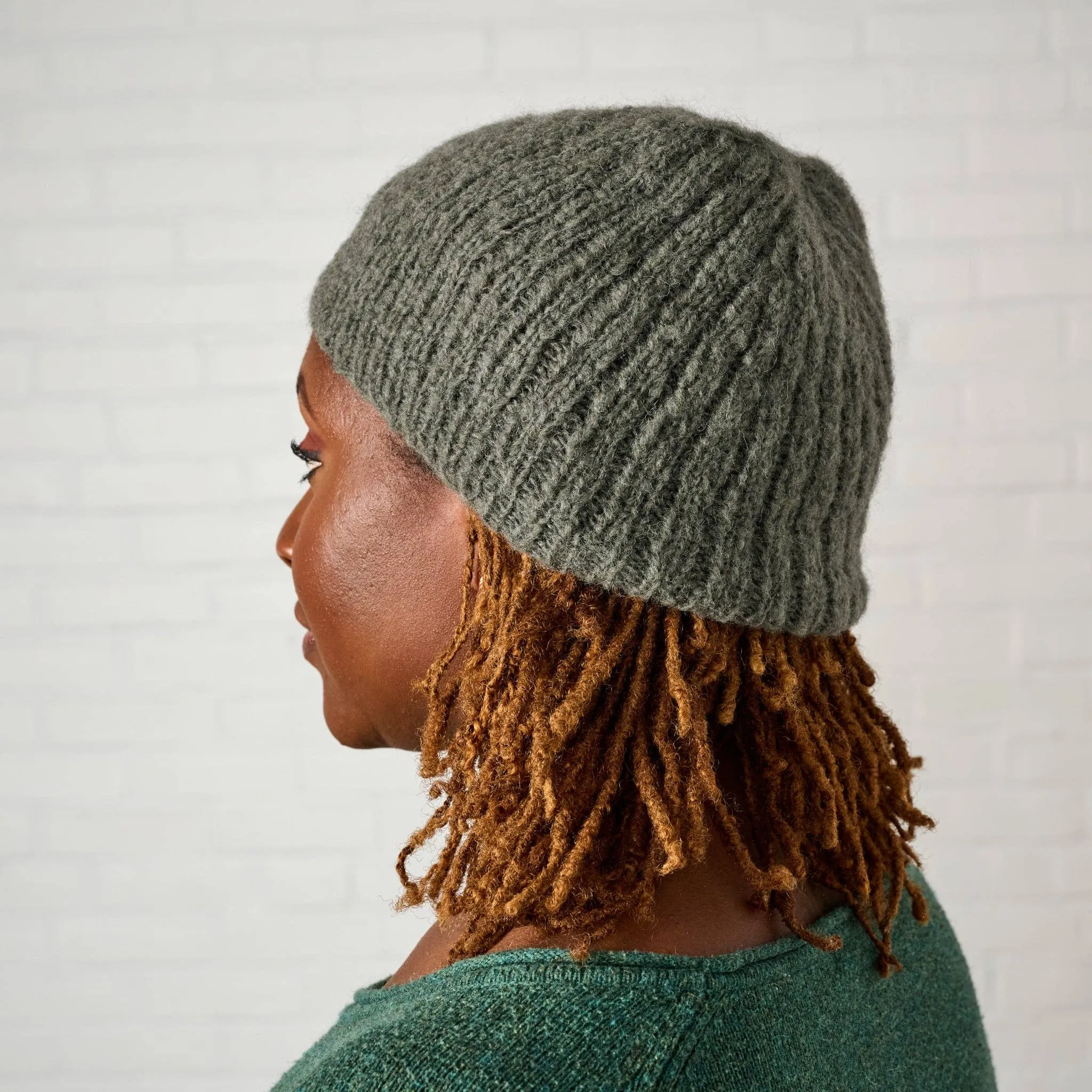 Slate Wool Knit Hat