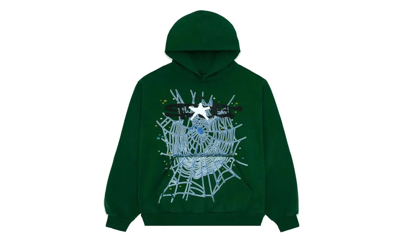 Sp5der Web Hoodie Hunter Green