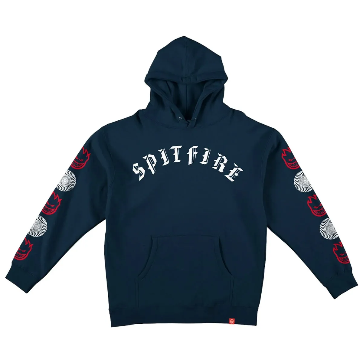 Spitfire - Old E Combo Sleeve Hoodie Navy