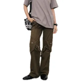 Standard Washed Cargo Pants in Brown