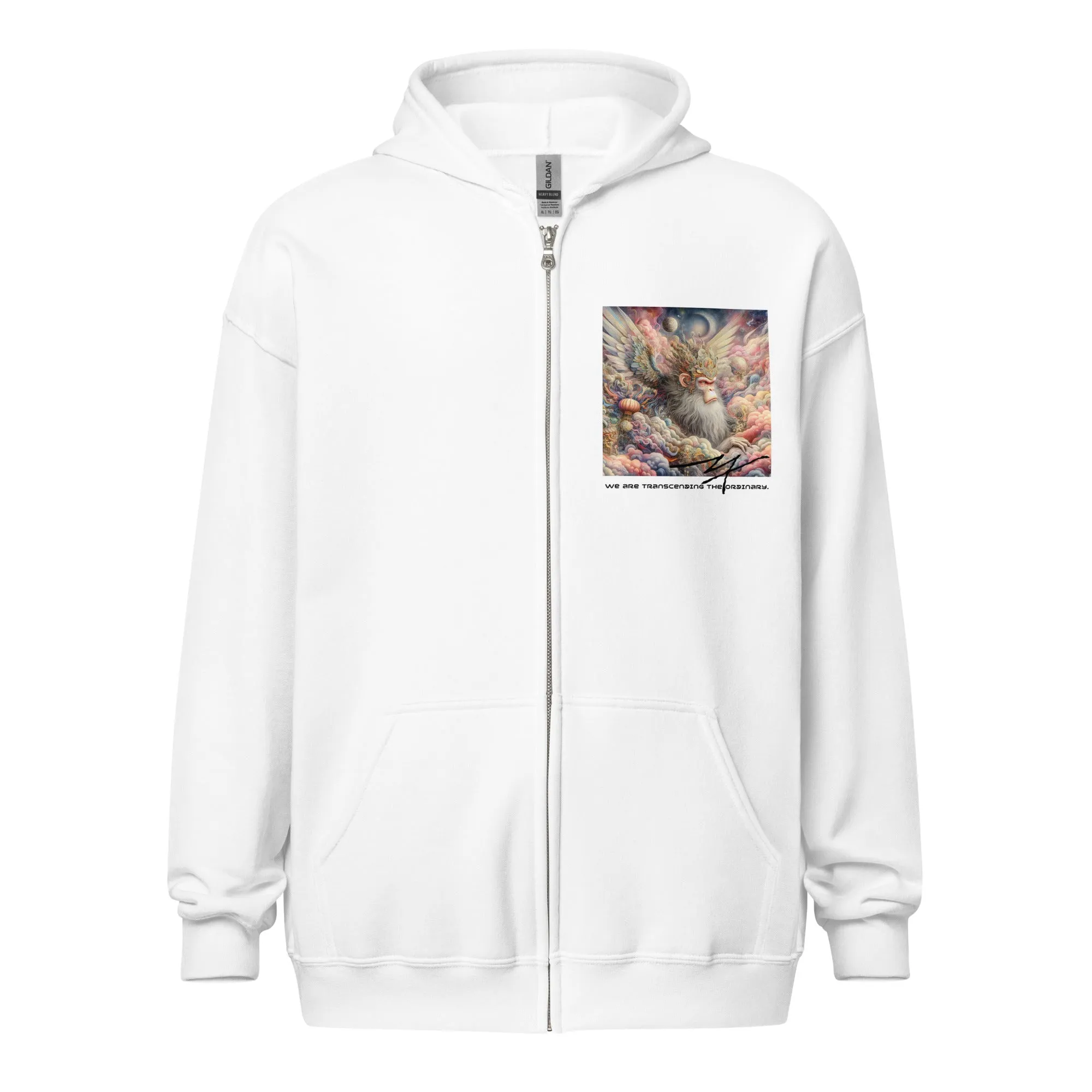 Surreal-Monkey-King-Sun-Wukong heavy blend zip hoodie