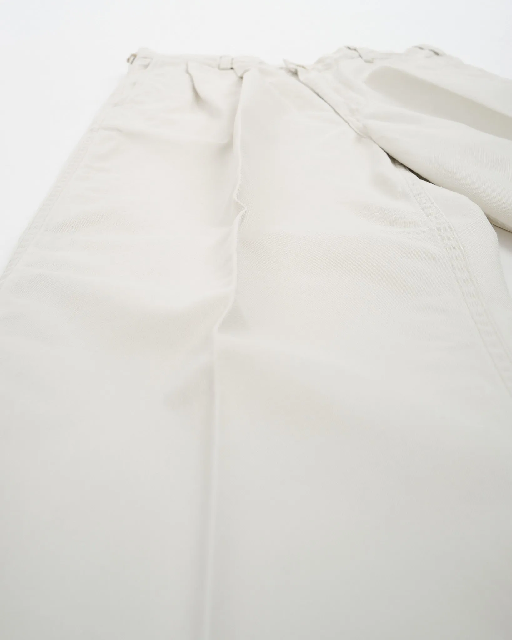 TWO TUCK WIDE TROUSERS IVORY