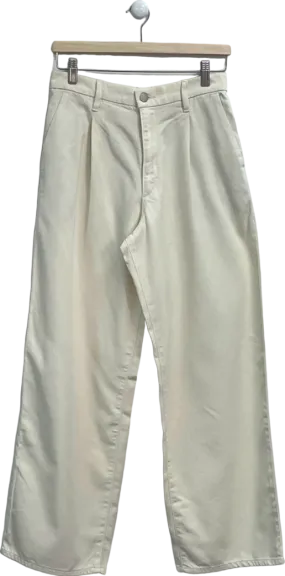 Uniqlo Beige Wide Leg Trousers Waist 26-27 inch