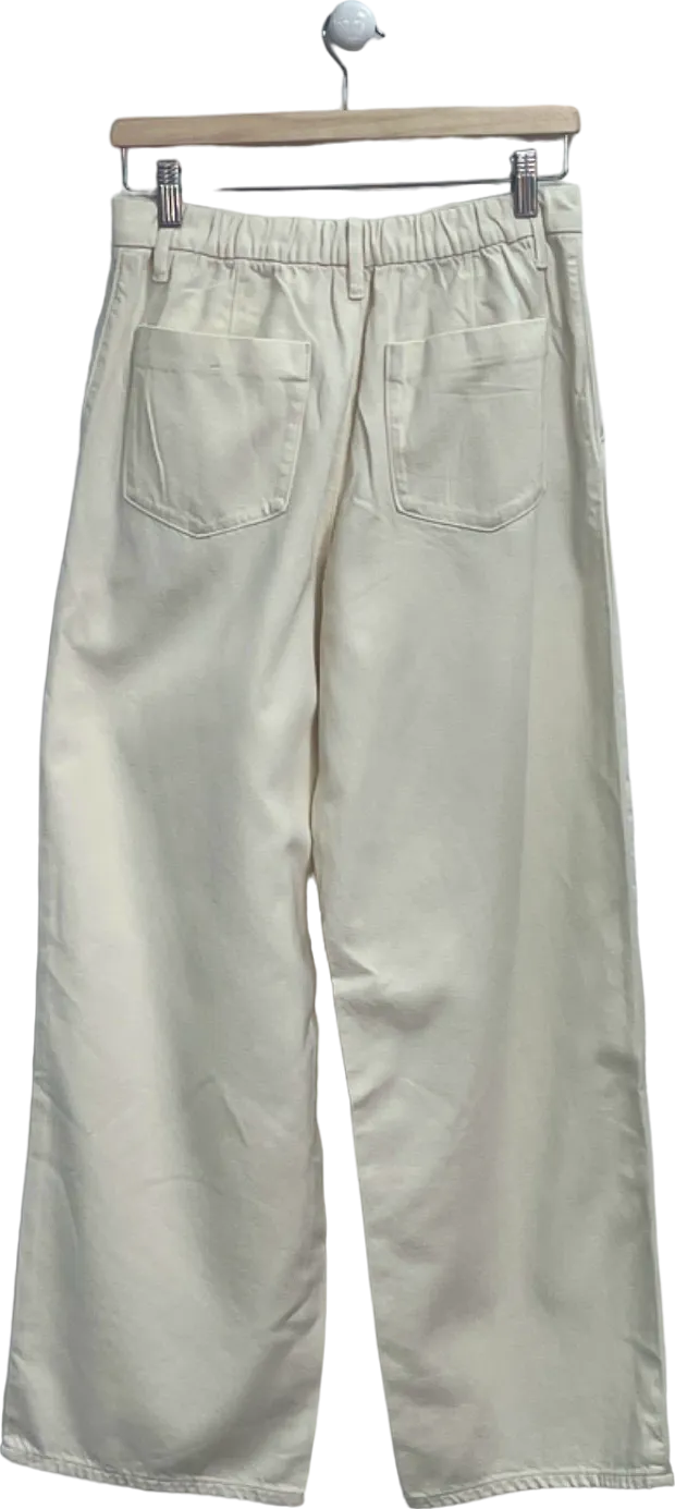 Uniqlo Beige Wide Leg Trousers Waist 26-27 inch