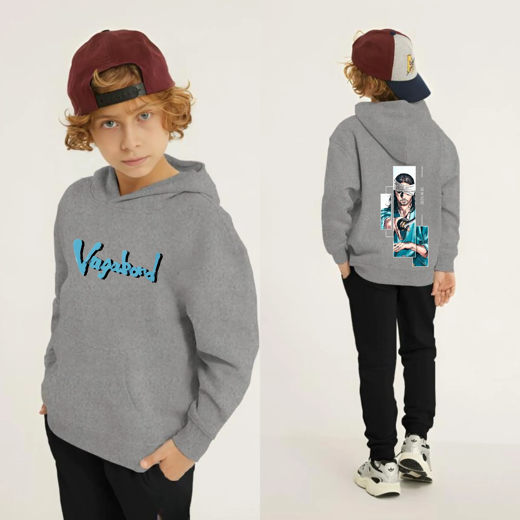 Vagabond Printed Kids Hoodie Set