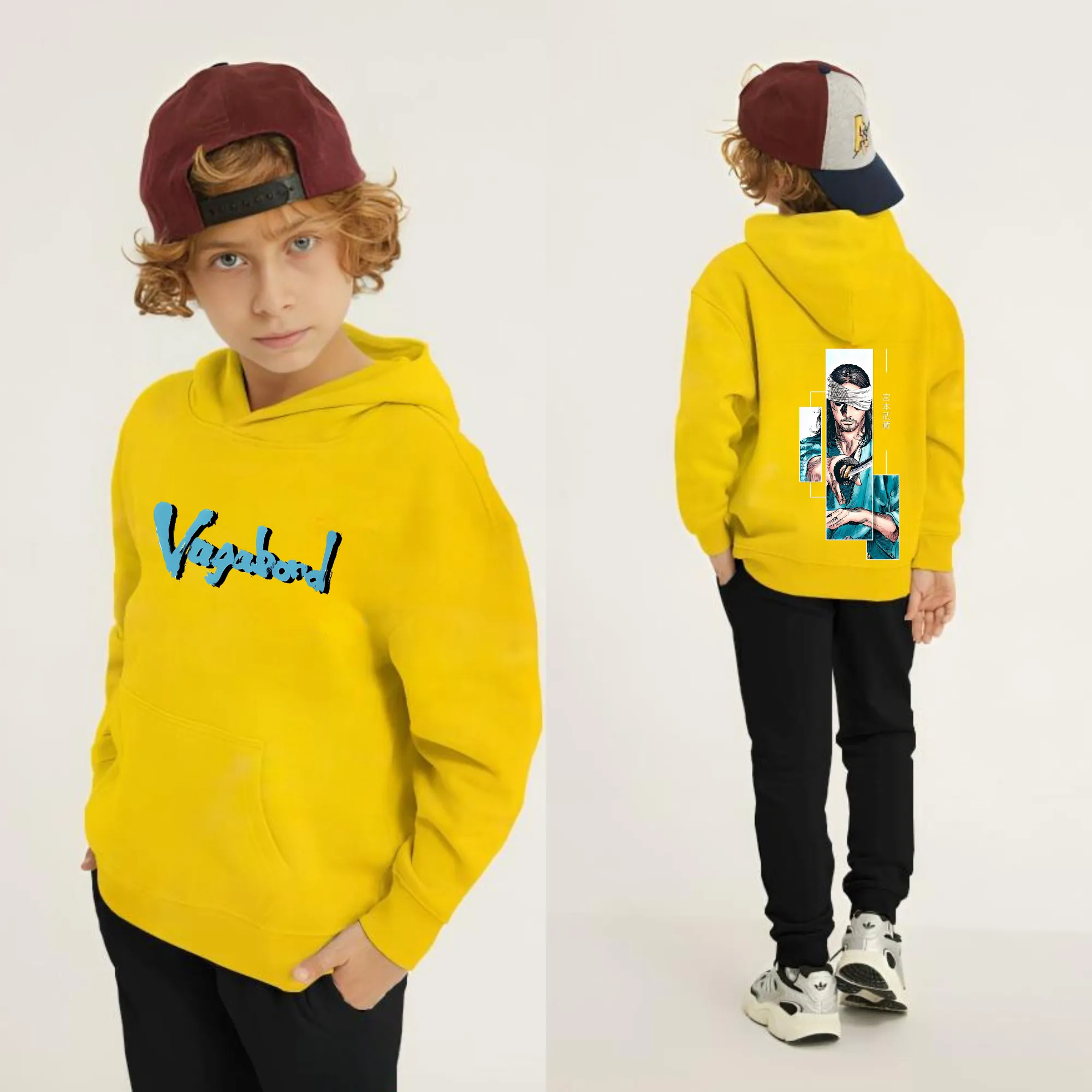 Vagabond Printed Kids Hoodie Set