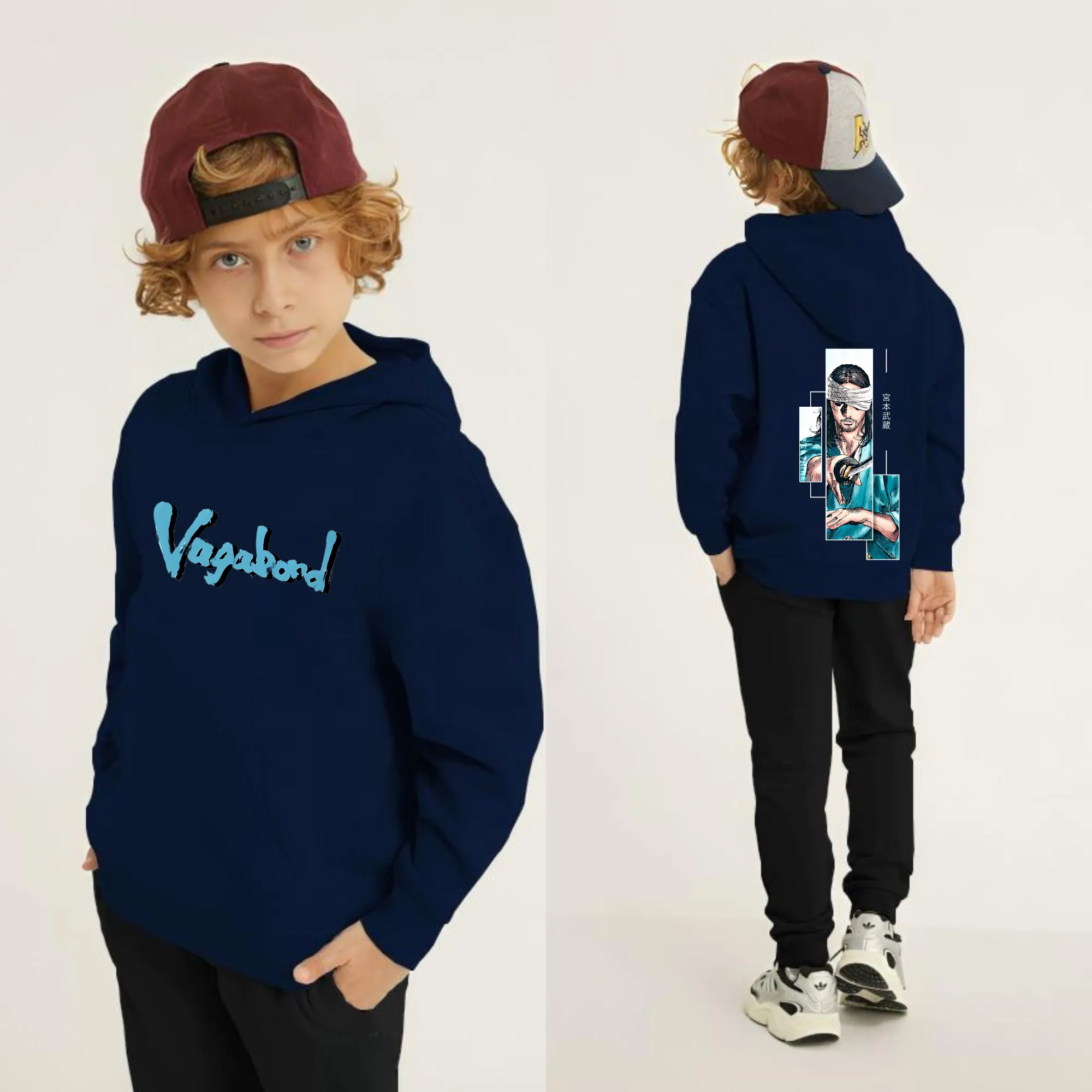 Vagabond Printed Kids Hoodie Set