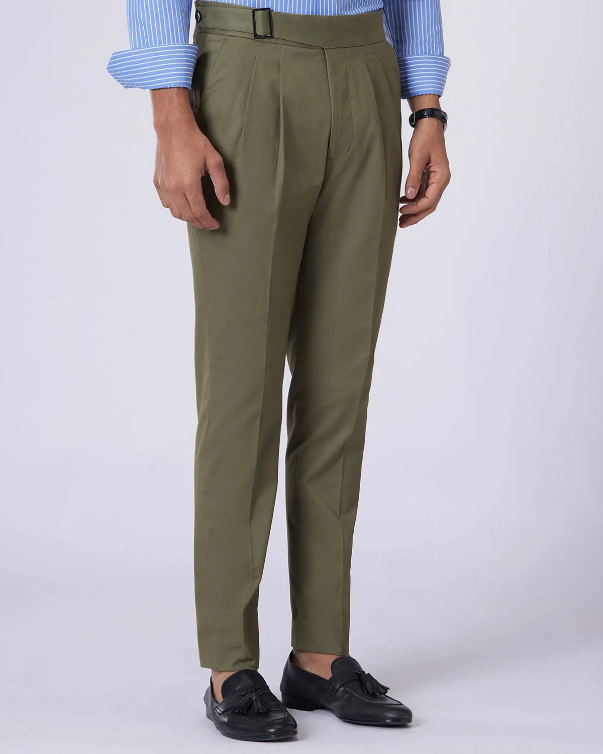 Virtuoso Neapolitan Chinos - Olive