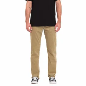 Volcom Solver 5 Pocket Cord Trousers Khaki