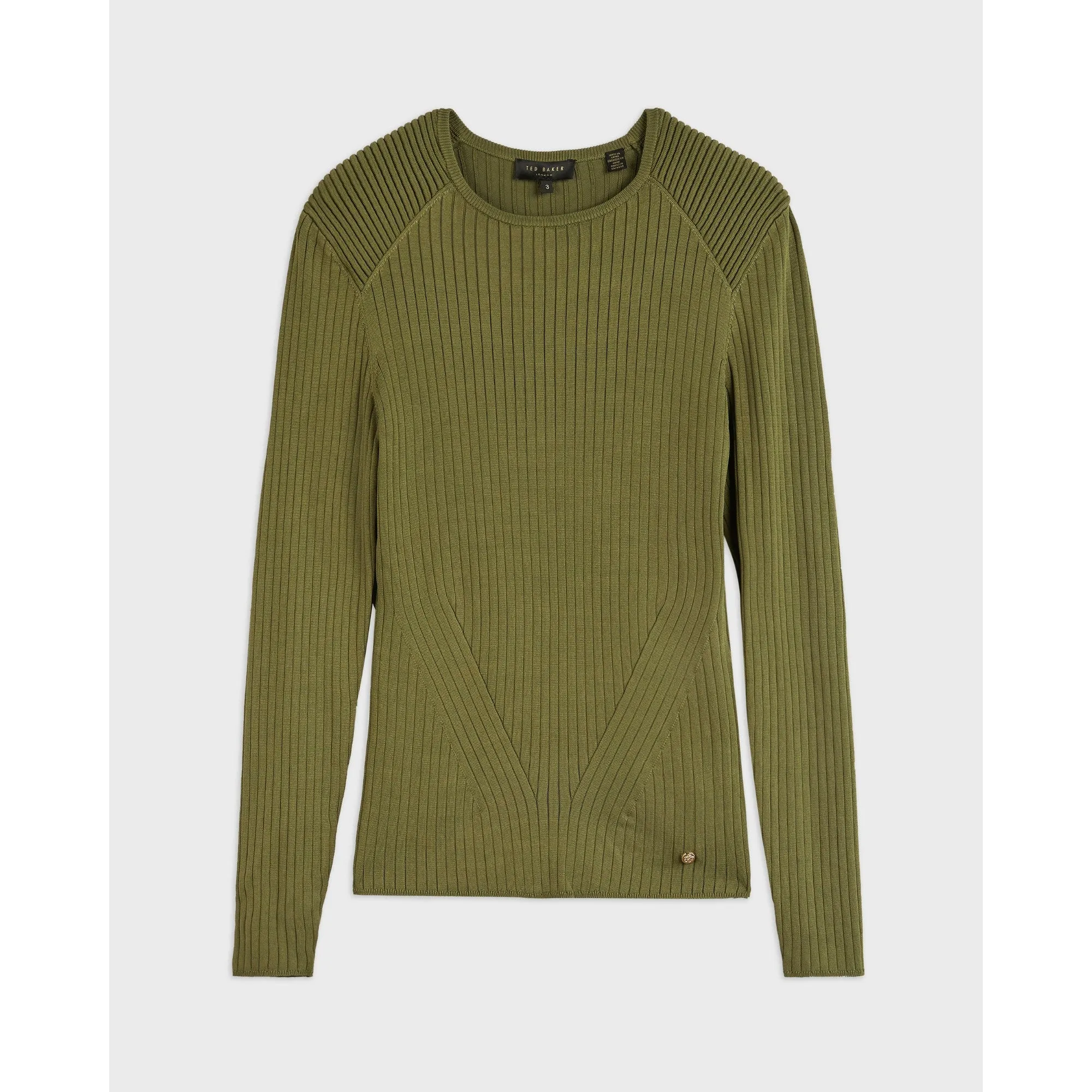 Women Wmk-Eeffii-Ottoman Detailed Sweater - Khaki