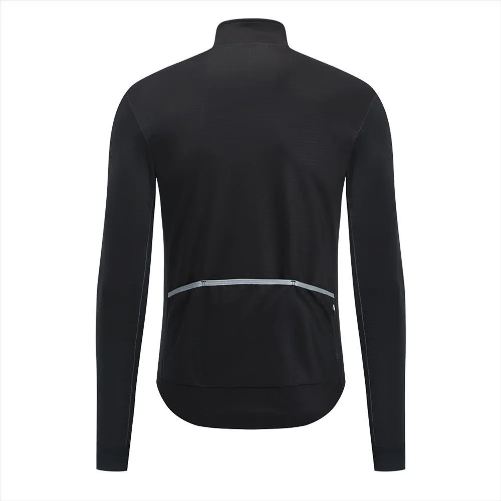 YKYW Men's Cycling Jacket Winter  -5-10℃ Outdoor Warm Fleece Coat Thermal Windproof and Breathability Black